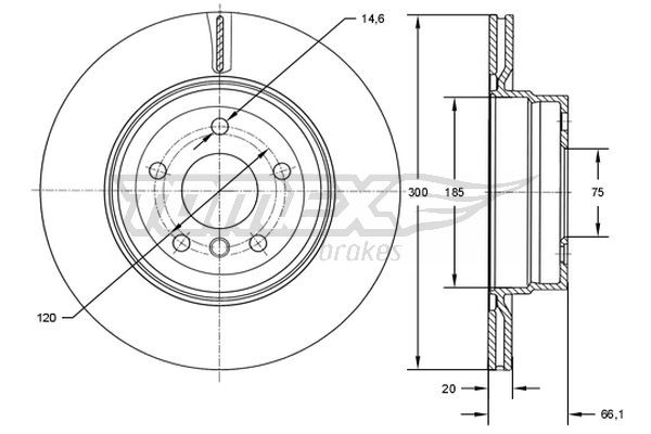 TOMEX Brakes Bremsscheibe